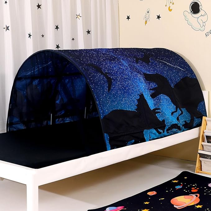 Bed Tent for Kids Lucky Castle Bed Tent Foldable Play House for Children Play Tents for Girls Boys Sleeping Canopy Playhouse