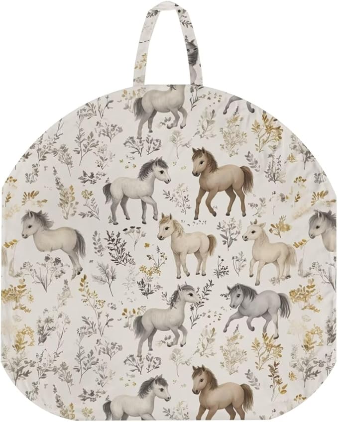 Romantic Horse Pillow Covers for Breastfeeding Pillow Soft and Stretchy Breastfeeding Pillow Covers for Breastfeeding Mom,Cozy Nursing Slipcover for Boys and Girls Pillowcase