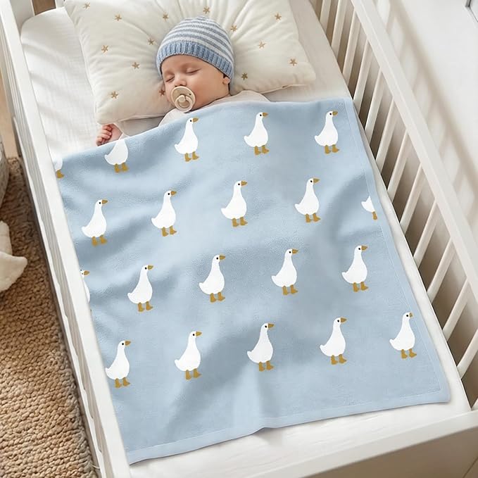 Receiving Baby Blanket,100% Luxury Cotton Knit Baby Blanket,Lightweight Cozy Neutral Swaddling Blanket for Newborns,Boys & Girls,Infant and Toddler