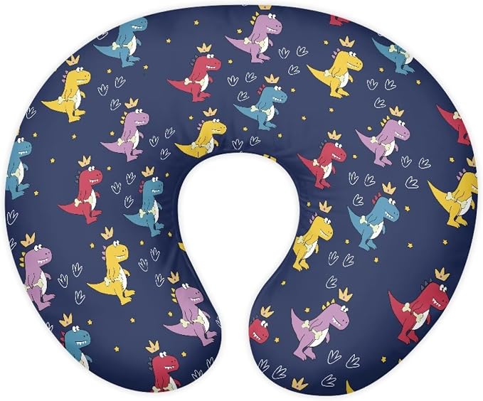 Cartoon Dinosaur Nursing Pillow and Positioner Detachable Newborn Original Breastfeeding Slipcover Case Breathable Head Support Protector Cushion Propping Baby