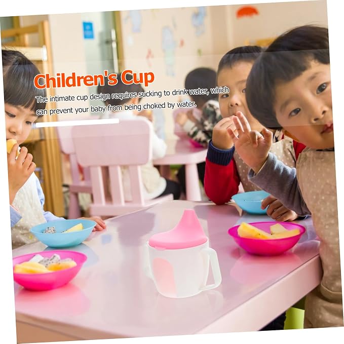 2pcs Boy Girl Cups Water Cup Spill Design Green for Boys and Girls Safe Easy to Hold Transition from Bottle to