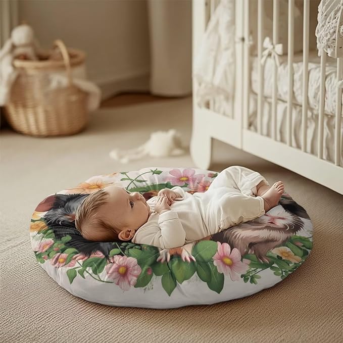 Guinea Pig Nursing Pillow Cover for Breastfeeding Pillows Breastfeeding Pillow Slipcovers for Baby Boys & Girls Ultra Soft Infant Nursing Pillowcase Pillow Case for Newborn