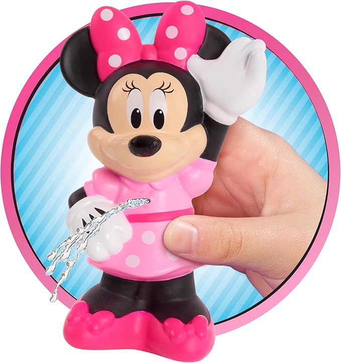 Disney Junior Minnie Mouse 3-Pack Bath Toys, Figures Include Minnie Mouse, Daisy Duck, and Figaro, Kids Toys for Ages 3 Up by Just Play