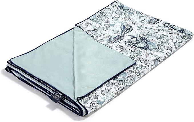 La Millou Medium Light Velvet Blanket, Lost Kngdom - Smoke Mint