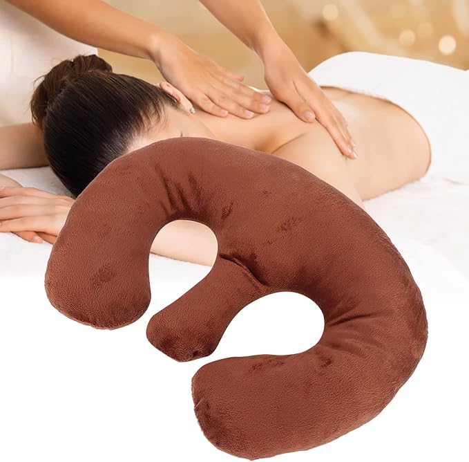 Breast Support Pillow for Massage Table, Dark, Spa Beauty Salon Chest Cushion