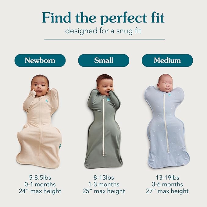 Love to Dream Swaddle UP,Baby Sleep Sack, Self-Soothing Swaddles for Newborns,Get Longer Sleep,Snug Fit Helps Calm Startle Reflex,Newborn Essentials for Baby, 1.0 TOG,Newborn 5-8.5 lbs,Tan Houndstooth