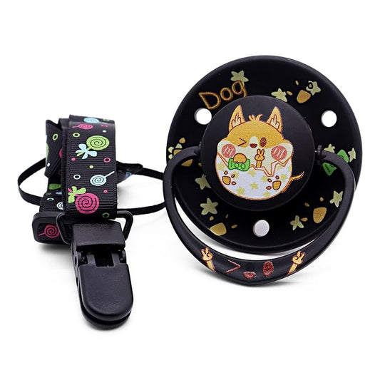 Big Shield Large Size Pacifier for Sleep: Pacifier for Adult with Paci Clips