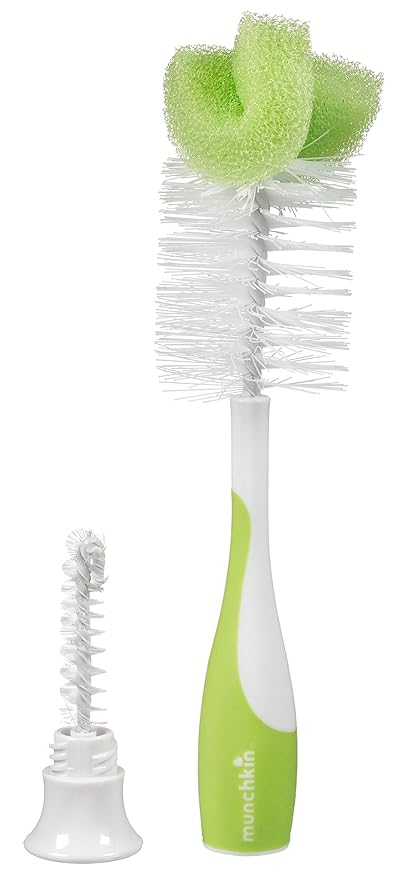 Munchkin Bottle and Nipple Brush, Colors May Vary