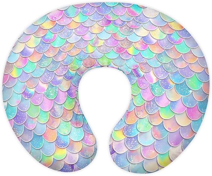 Mermaid Nursing Pillow Cover, Breastfeeding Pillows Covers, Snug Fits Nursing Pillow Slipcovers for Boys Girls, Soft and Comfy