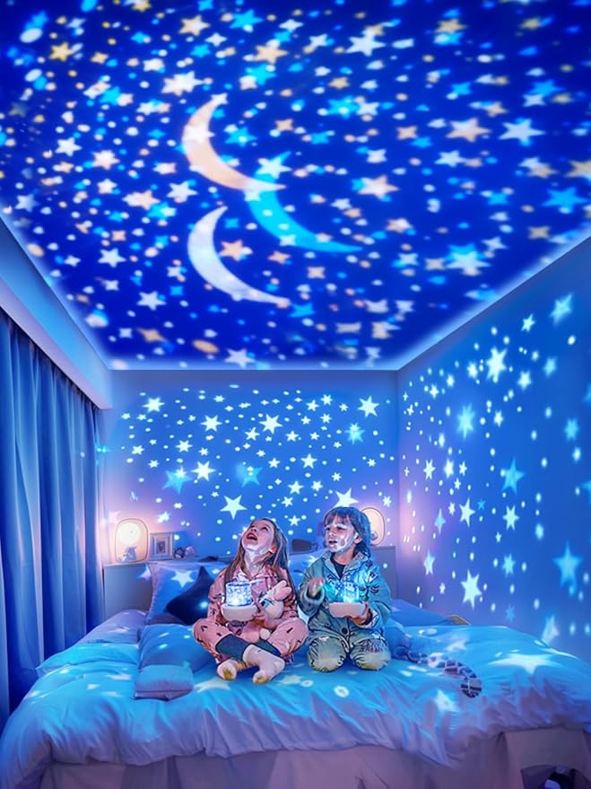 21 Sets of Films + Projector Night Light for Kids, Baby Night Light Projector for Bedroom, Ceiling, Star Projector with 360° Rotation Dimmable for Kids Girls, Birthday, Christmas, Nursery, Room Decor
