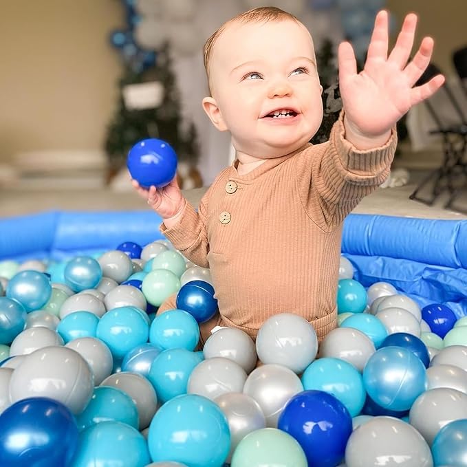 200/500/1000/2000 Count Soft Plastic Ball Pits Balls Colorful Play Pits Balls for Pet Dogs Ball Pits 2.2" Large Phthalate Free Bpa Free Balls for Toddlers 1-3 Baby Kids