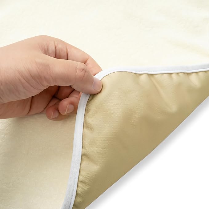 Nora?™s Nursery Portable Baby Diaper Changing Pad - Waterproof Foldable Changing Mat for On-The-Go Diaper Changes - Travel Friendly, Easy Clean, Soft & Durable for Infants and Toddlers - Latte