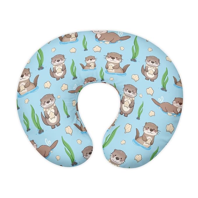 Sloth and Shell Nursing Pillowcase Baby Breastfeeding Slipcover Infant Newborn Nursery Bottle Pillowcase Easy to Use and Dustptoof