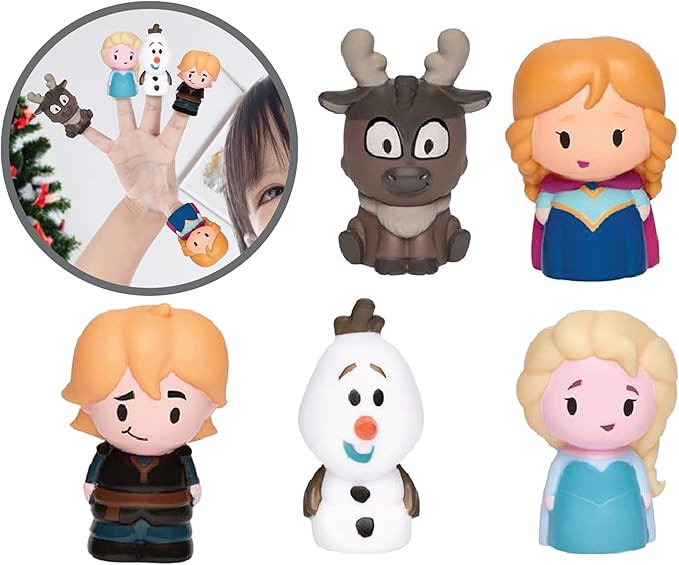 Disney Frozen Bath Toys - 11 pc Bath Value Set, Bath Toys, Finger Puppets, Rinse Cups, Foam Pump, Bath squirters