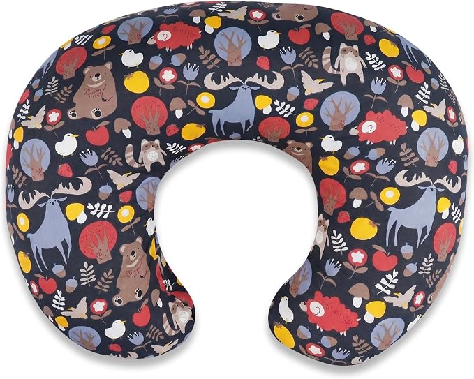 Nursing Pillow - Breastfeeding Pillow with Breathable Filling & Removable Cover, Ergonomic Support for Breastfeeding & Bottle (Sika Deer,0-12 Months)