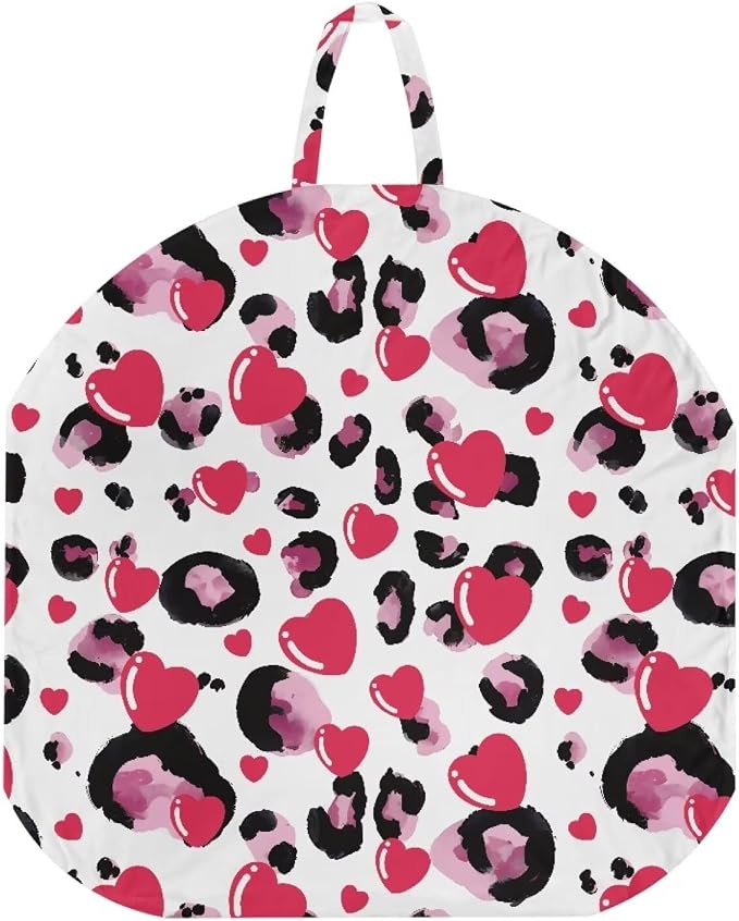 Pink Heat Leopard Nursing Pillow Cover Case Plush Breathable Breastfeeding Pillow Slipcover Fits Nursing Pillow Super Soft Snug Positioners for Baby Boy Baby Girl Feeding Cushion Cover