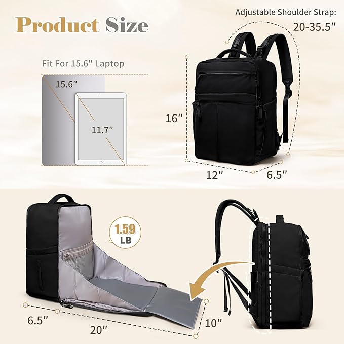 Diaper Bag Backpack,Baby Bag Backpack with Changing Station,Waterproof Large Diaper Bag for Baby Boy Girls,Pañaleras Para bebe with 15 Pocket,2 Insulated Pockets,Black