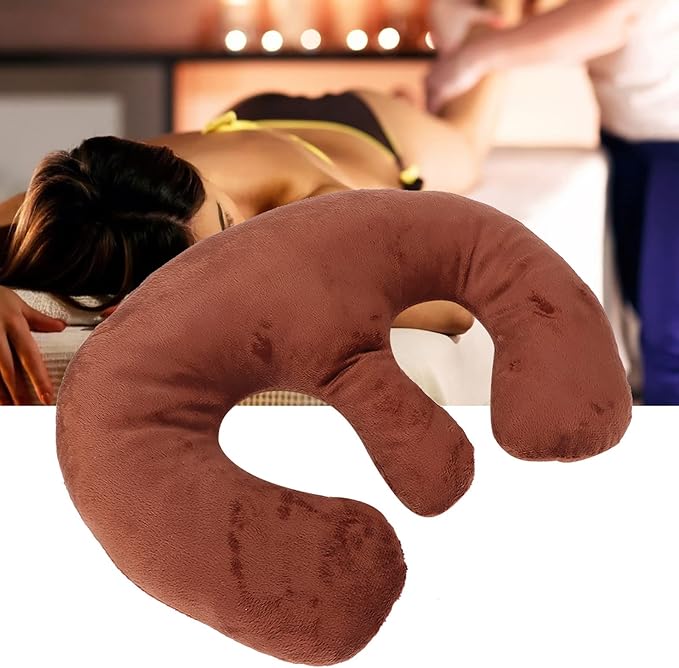 Breast Support Pillow for Massage Table, Dark, Spa Beauty Salon Chest Cushion