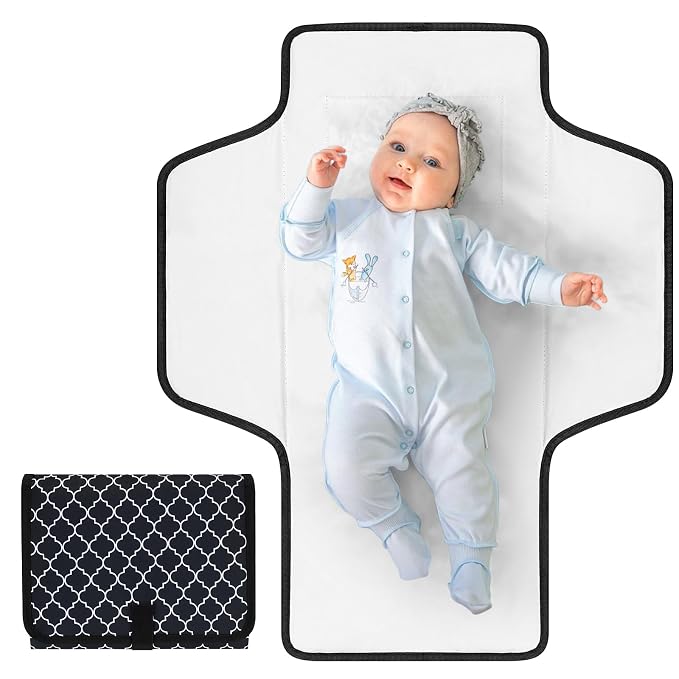 Accmor Portable Diaper Changing Pad, Waterproof Baby Changing Mat, Foldable Travel Diaper Changing Pads for Baby