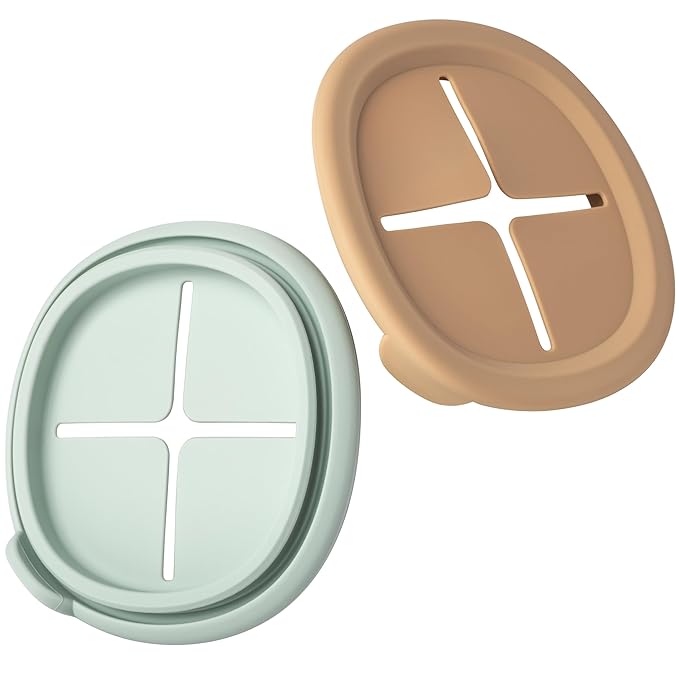 Moonkie Baby Storage Container Snack Lids for 8 oz | 2 Pack
