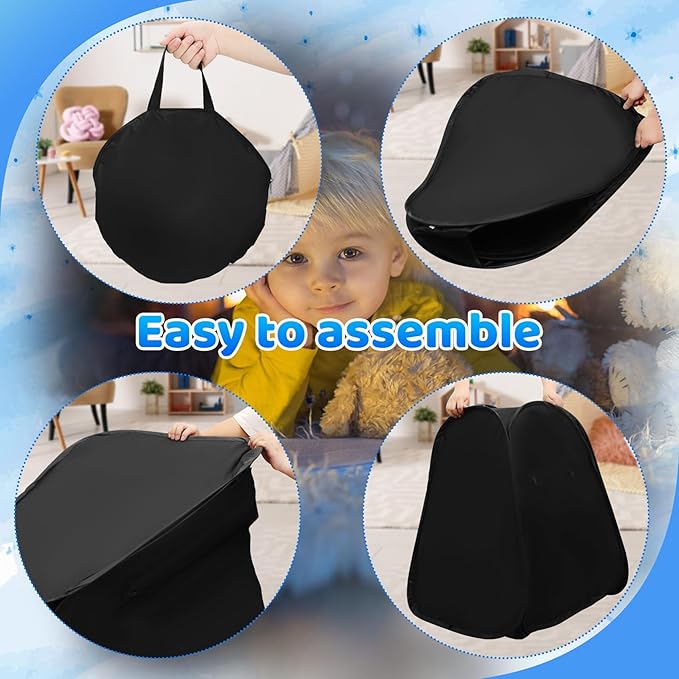 Sensory Tent for Kids 30.7 * 30.7 * 34.6 in - Portable Pop-up Play Tent for Calming Down & Improving Focus - Ideal for Children with Autism, ADHD, & Sensory Processing Disorder (SPD)
