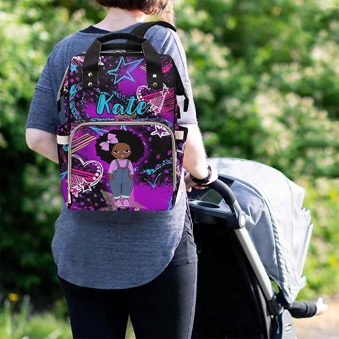 D-Story Customized Diaper Bag Diaper Costume Casual Daypack Hiking Bag Diaper Costume For Mothers Day Multifunction