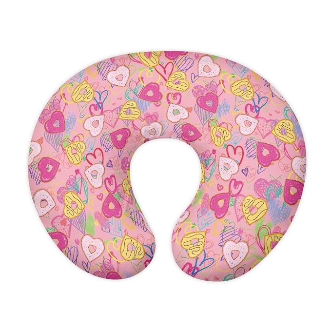 Love Donuts Nursing Pillow Cover, Premium Quality Soft Breast Feeding Pillow Covers Great for Breastfeeding Moms