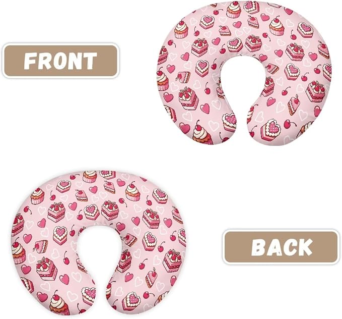 Pink Nursing Pillow Cover，Ultra Soft and Cozy Nursing Pillow Slipcovers for Breastfeeding and Bottle Feeding, Snug Fits for Bopy Pillow, Choice for Mom, Sweety Cakes (Cover Only)