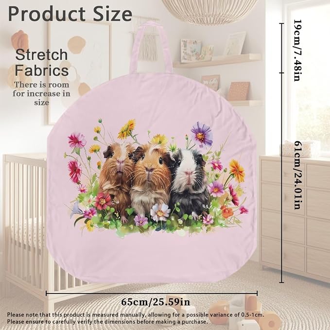 Guinea Pig Nursing Pillow Cover Girls Breastfeeding Pillow Cover for Baby, Snug Fits Newborn Nursing Pillow Case Super Soft Breathable Breastfeeding Pillow Slipcover