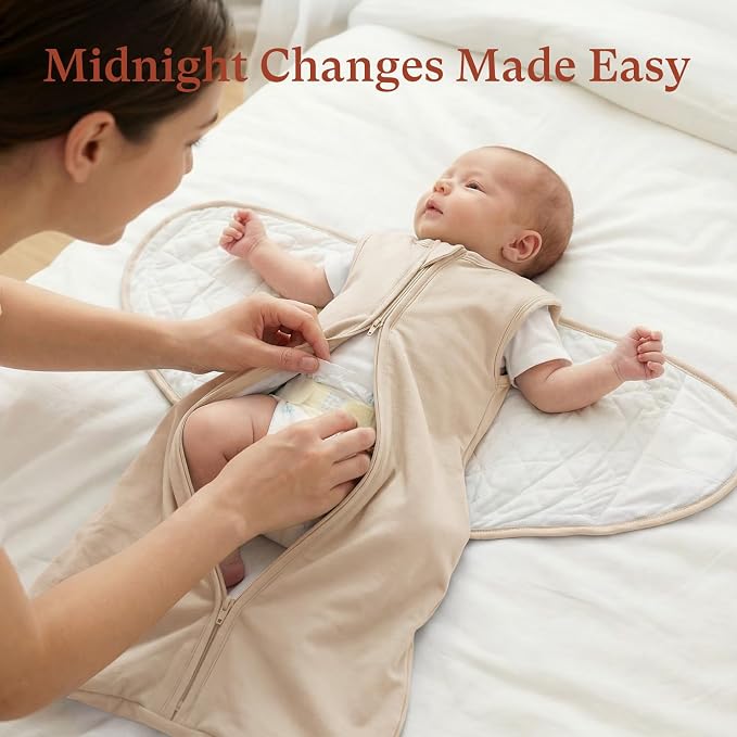 1.0 TOG Swaddle Sleep Sack, Adjustable Wearable Blanket for Infants and Newborns 0-3 Months, Perfect for New Moms, X-Small