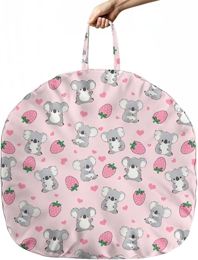 Strawberry Koala Boy Girl Gender Neutral Nursing Pillow Cover Baby Breastfeeding Slipcover Infant Newborn Nursery Bottle Pillowcase Feeding Cushion Cover (Pillow NOT Included)