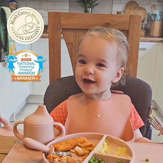 Moonkie Tiny Cups for Babies | Silicone Baby Open Cup + Infant Sippy Cup | Training Baby Cups Set for 4 Months and Up