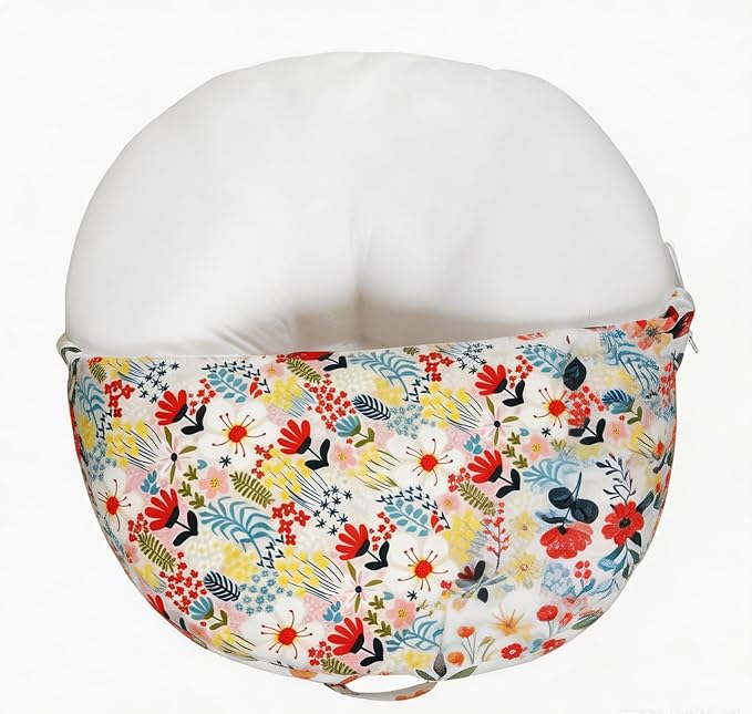 Ultra Soft Nursing Pillow Cover, Removable Breathable Cotton Slipcover for Breastfeeding & Maternity Support, Multifunctional Feeding Cushion Cover for Mom and Baby (EE)
