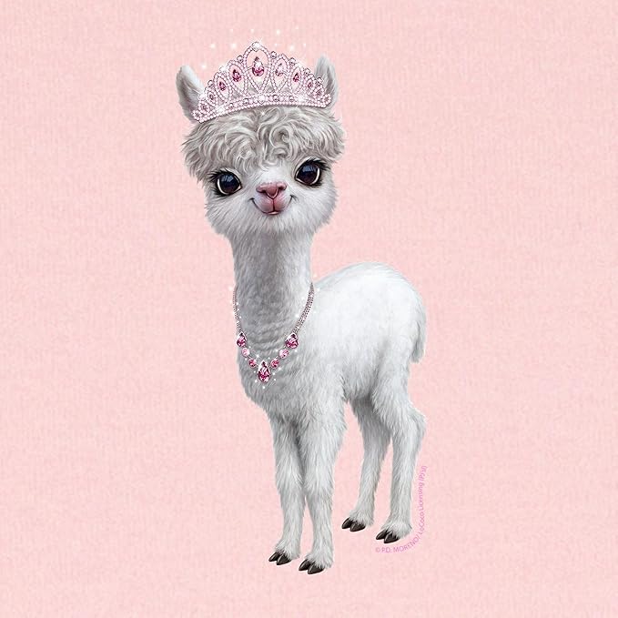 CafePress PD Moreno's Llama Wearing A Tiara Baby Blanket, Super Soft Newborn Swaddle