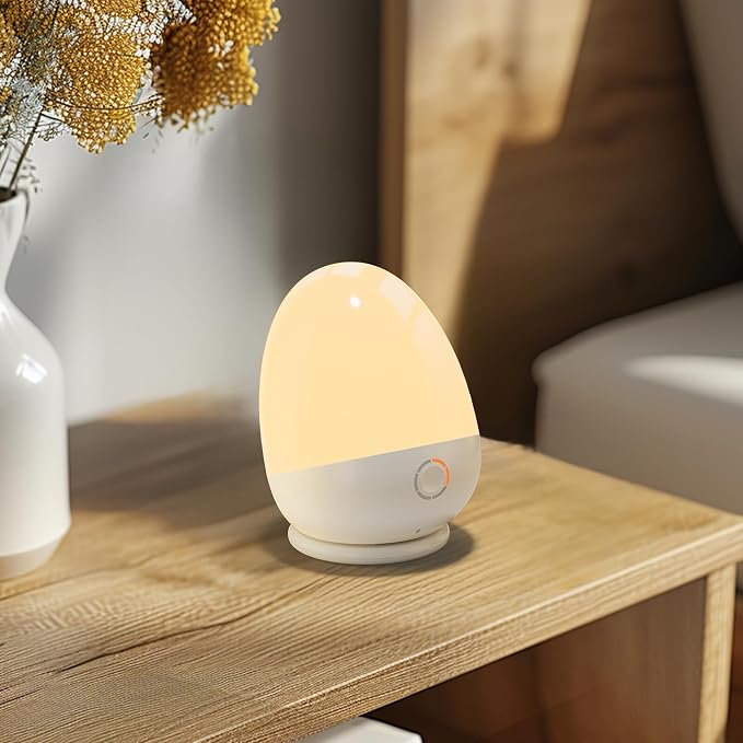 Night Light for Kids, Baby Night Light with Touch Control, Feeding Timer, 3 Color Temperatures. Dimmable and Rechargeable Kids Night Light Up to 200H. Gifts for Baby Nursery Toddler