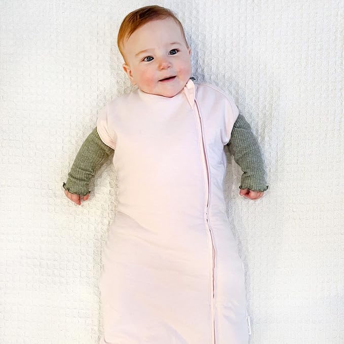 Happiest Baby Sleepea Comforter Swaddle - 100% Organic Cotton Baby Swaddle Blanket - Doctor Designed Promotes Healthy Hip Development (Rose, XL)