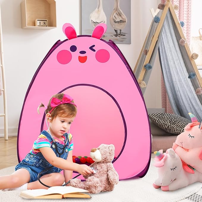 Kids Play Tent Lucky Castle Pop Up Tent for Kids Cute Tent for Boys and Girls Indoor Outdoor Play Tent with Storage Bag Perfect Kid?˜s Gift