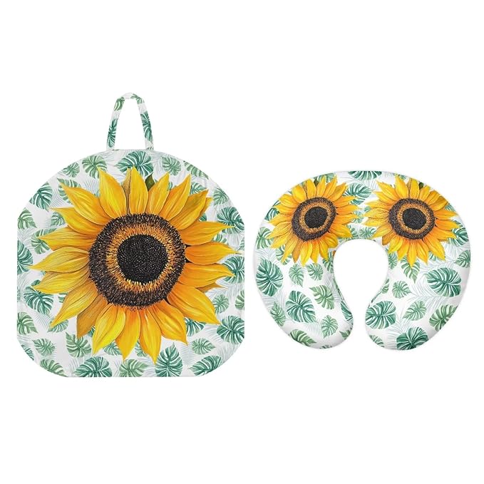 Sunflower Newborn Lounger Pillow Cover,Nest Sleeper Pillow Cover & Nursing Pillow Cover Set for Breastfeeding Pillow,Ultra Soft and Cozy Nursing Pillow Slipcovers,Snugly Fit Infant Lounger