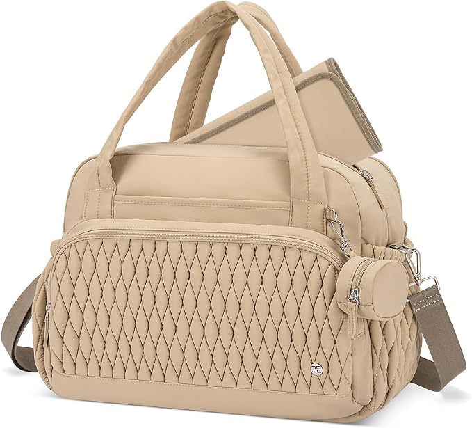 Telena Tote Diaper Bags, Travel Crossbody Large Capacity Hospital Bag for Women Labor Delivery with Pacifier Case