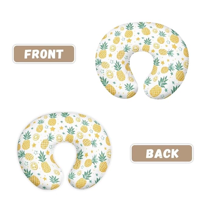 Pineapple Nursing Pillow Covers for Breastfeeding Pillow, Cozy Nursing Slipcover Breastfeeding Pillow Covers for Breastfeeding Mom