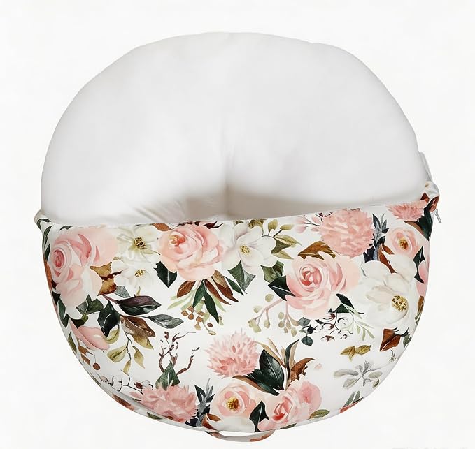 Ultra Soft Nursing Pillow Cover, Removable Breathable Cotton Slipcover for Breastfeeding & Maternity Support, Multifunctional Feeding Cushion Cover for Mom and Baby (AA)