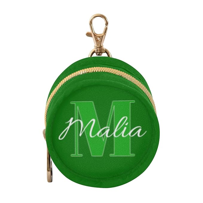Custom Green Pacifier Holder Case for Diaper Bag Personalized Portable Travel Pacifier Storage Case with Clip Newborn Baby Pouch for Baby Boys Girls Purse Outdoor