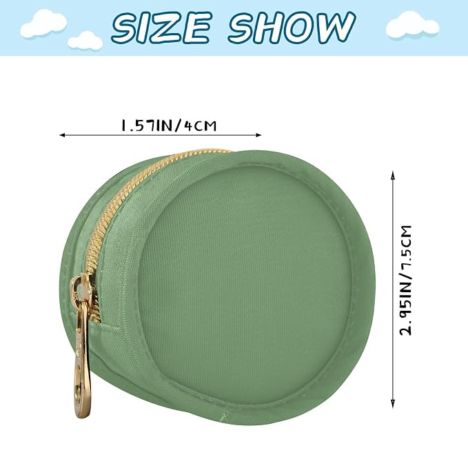 Sage Green Pacifier Holder Case Newborn Pacifier Storage Pouch for Boys Girls Easy Attach to Diaper Bag Portable Baby Essentials Container