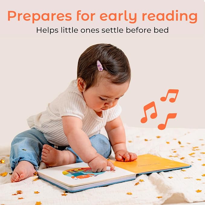 Cali's Books Twinkle Twinkle Little Star ??USB-C Rechargeable Musical Book for 1-Year-Old | Sound Book for Toddlers 1-3 with Bedtime Lullabies ??Nursery Rhymes Musical Book