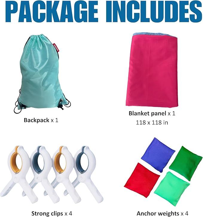 Blanket Fort Building Kit for Kids, Make a Portable Playhouse, Large Blanket and Clips, Magic Play Tent Boys Girls Indoor Outdoor Build Set, STEM Children Toy, Best Gift for Children, Ages 4, 8, 12 +