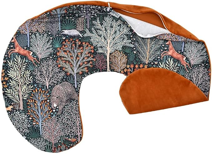 Boyoung Stretchy Nursing Pillow Covers Ultra Soft Slipcovers for Breastfeeding for Baby Girls Boys, Feeding Pillow Cover Fits Standard Infant Support Pillows Positioners Nursing Pillow Case