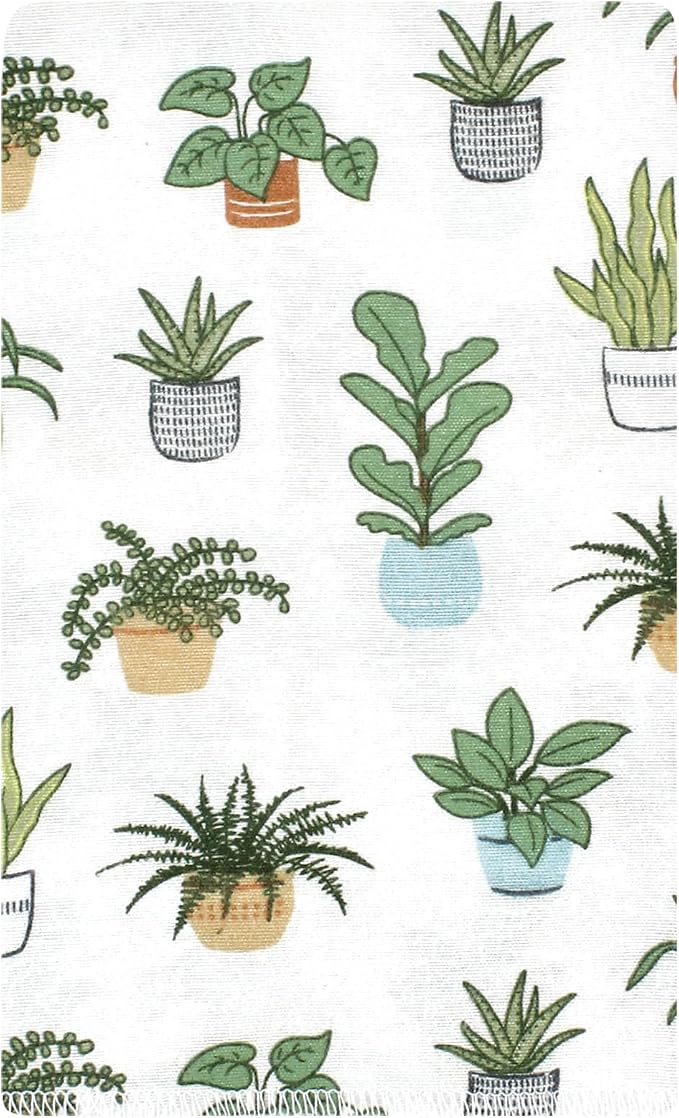 Luvable Friends Hudson Baby Flannel Burp Cloths 10pk, Botanical Plants