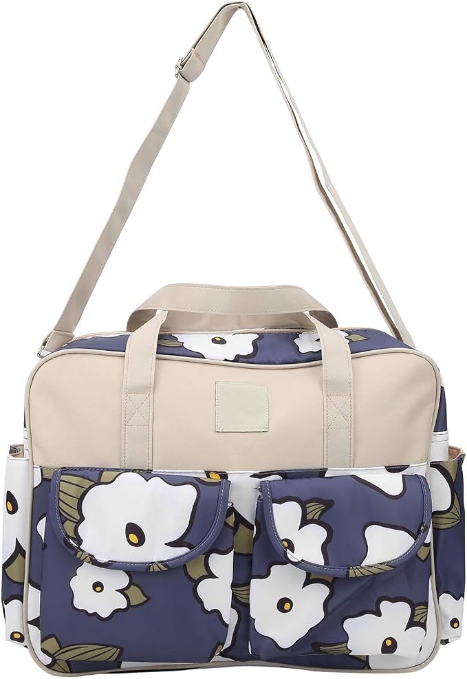 Diaper Bag, Multi Functional Portable Waterproofs Stylish Shoulder Bag Organizer Travel Backpacks with Insulated Pockets for Mom