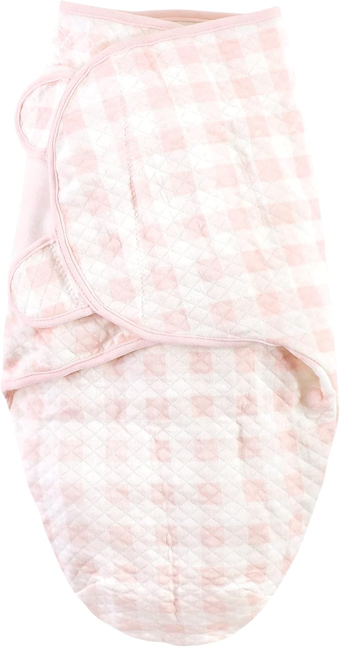 Hudson Baby Unisex Baby Quilted Cotton Swaddle Wrap 3pk, Enchanted Forest, 0-3 Months