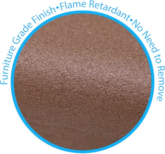 Kidkusion Soft Seat Edge Cushion | Made in USA | 80" | Brown | Fireplace Safety Cushion | Hearth Pad
